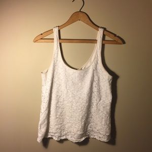 White Lace Tank Top